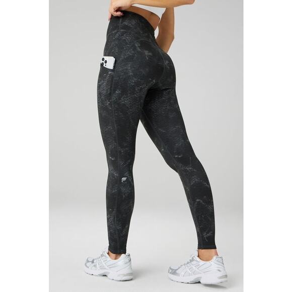 Fabletics Pants - New Fabletics Cold Weather High Waisted Pocket Legging Reptilia size M